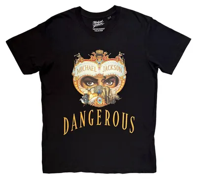 Image de Michael Jackson - T-shirt « Dangerous World Tour » pour homme/femme (unie), imprimé au dos RO16163 (L) (noir)
