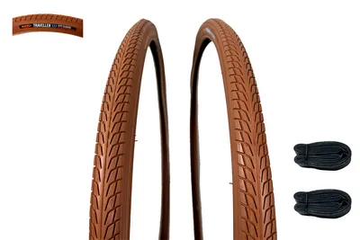 Immagine prodotto di Coppia di copertoni MARRONI e camere d'aria 700x35/38