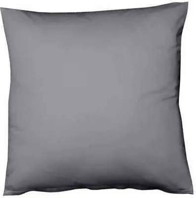 Produktbild von fleuresse Mako Satin Kissenbezug Colours Uni 40x40 cm Steingrau