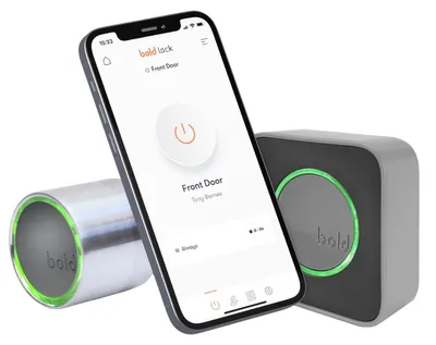 Produktbild von Smartes Türschloss Elektronisches Türschloss ohne Schlüssel - Smart Lock SX-33 - Silber - Bluetooth und WLAN - SKG- - Haustür