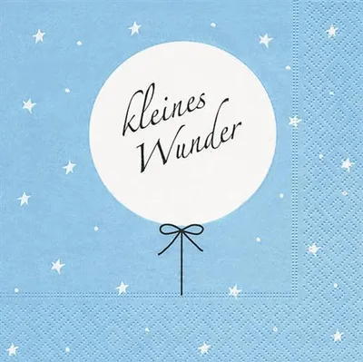 Produktbild von RP 20 Servietten Kleines Wunder blau 33x33cm