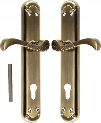 Produktbild von Türdrücker Türbeschlag FEINZ Casablanca - 90 mm - Patina - Elegantes Design - Hochwertige Verarbeitung