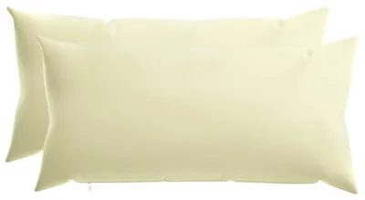 Immagine prodotto di vidaXL, 2 federe per cuscini, colore crema, 40 x 80 cm, poliestere, modello HEERLEN