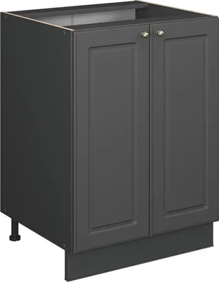 Produktbild von Küchenunterschrank Vicco Fame-Line Anthrazit-Gold Landhaus 60 cm , AP Marmor, Model 57257