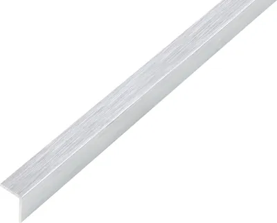 Produktbild von Alberts Winkelprofil | selbstklebend | Aluminium, edelstahldesign, hell | 1000 x 25 x 25 mm | 2er Set
