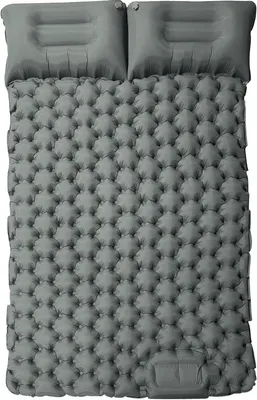 Produktbild von Luftbett 2 Personen, aufblasbar mit integriertem Kissen, leicht, für Camping und Garten