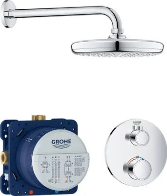 Zdjęcie produktu dla Grohe Grohtherm - Zestaw prysznicowy Tempesta 210 z termostatem do montażu podtynkowego, chrom 34726000