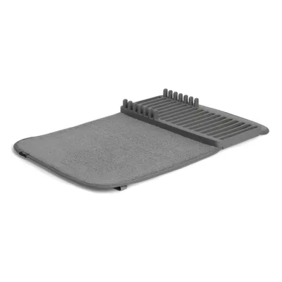 Produktbild von UDry Mini-Trockenmatte holzkohle – Faltbare Geschirrabtropfmatte