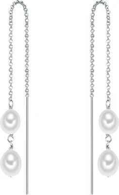 Produktbild von Valero Pearls Perlen-Ohrhänger Sterling Silber Süßwasser-Zuchtperle 50100069