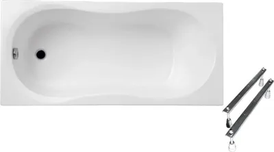 Produktbild von Aqua For You | Badewanne - Polimat Gracja Wanne - 180x80 Cm - Rechteckige Form - Acrylwanne - Antibakterielle Beschichtung