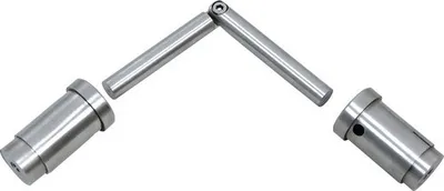 Produktbild von Gelenk mit 2 Adaptern für Handlauf Edelstahl V2A Ø 25 mm