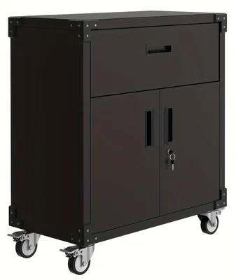 Image de Armoire d'atelier - Armoire de rangement - Armoire à outils - Armoire d'entrepôt - Armoire métallique - 80 x 41 x 90 cm