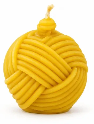 Imagen del producto de Vela Bombilla de Lana. Fabricada con cera de abeja 100% natural