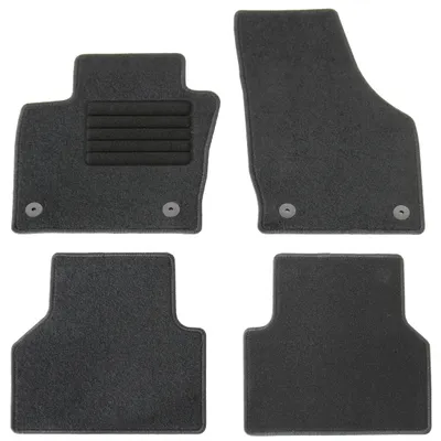 Fußmatten-Set für Audi Q3 8U, 10/2011-06/2018, 4-teilig, Schwarz