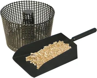 Obrázek produktu pro Sada: košík na pelety o průměru 17 cm a lopatka