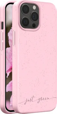 Produktbild von JUST GREEN, Natura Hülle für iPhone 13 Pro mit Qi Wireless Charging, Rosa