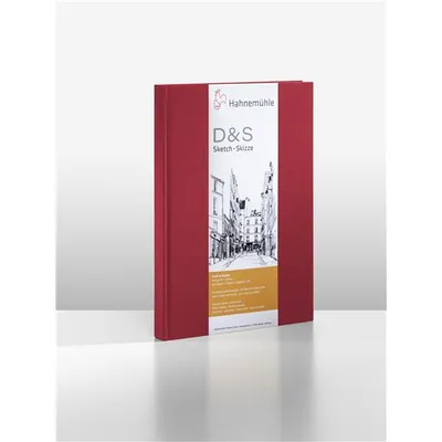 Produktbild von Hahnemühle D&S Skizzenbuch - 140 g/m² - rot - DIN A5 quer - 80 Blatt