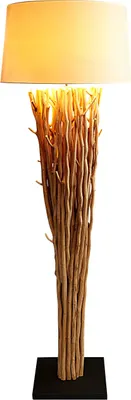Produktbild von Lampe Stehlampe 175cm Holz Natur Beige Holzlampe Unikat Treibholz Leuchte