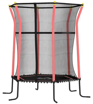 Produktbild von HOMCOM Kinder Trampolin 122 x 111cm, Indoor Trampolin, Kindertrampolin bis 50 kg