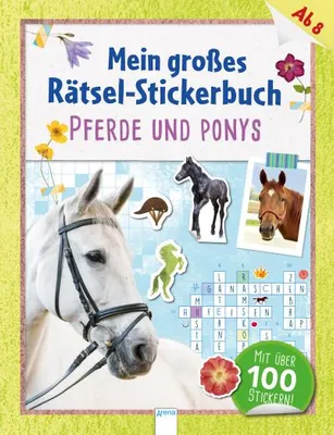 Zdjęcie produktu dla Mein großes Rätsel-Stickerbuch. Pferde und Ponys