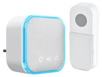 Image de Sonnette sans fil Solight White, 180m 1L76