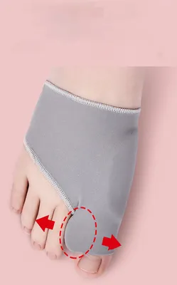 Immagine prodotto di INF Separatore per dita dei piedi correttore per alluce valgo per dita sovrapposte Grigio M