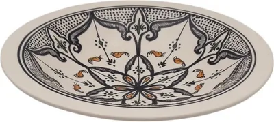 Image de Plat Tebsi Marocain noir - D 37 cm
