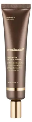 Produktbild von Medicube Deep Vita A Retinol Serum 30ml – Fortschrittliche K-Beauty Pflege mit Retinal, Niacinamid und Panthenol – Für feine Linien, müde Hauttexturen & ein ebenmäßiges Hautbild