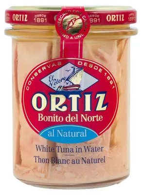 Image de Thon Ortiz dans l'Eau 214g - Thon durable pour salades et sandwichs