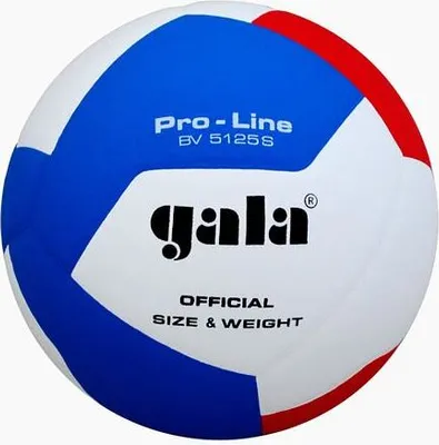 A close-up studio shot of a volleyball.