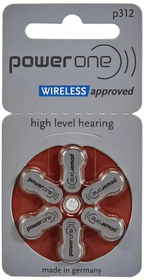 Produktbild von Power One Zinc p312 Hörgeräteakku,60 er pack