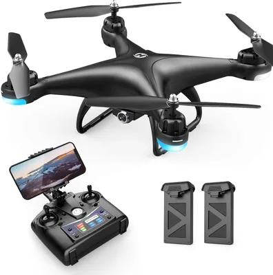 Produktbild von Holy Stone HS110D Drohne mit 1080P HD Kamera, FPV Live-Video, WiFi, Sprach- & Gestensteuerung, Höhenhaltefunktion, Headless-Modus, 2 Akkus