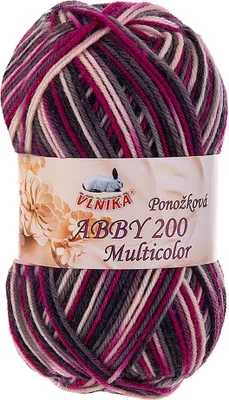 Produktbild von 100g Strickgarn Abby 200 multicolor Sockengarn Socken-Wolle Strumpfgarn