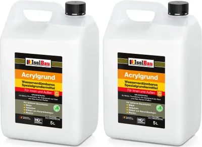 Produktbild von Isolbau Acryl-Grund - 10 L Wasserverdünnbares Grundiermittel für eine professionelle Grundierung Innen & Außen
