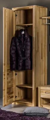 Produktbild von Garderobenschrank Dielen-Schrank Flurschrank Kernbuche - (3852)