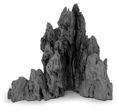 Imagen del producto de Piedra para acuarios - Seiryu de resina - Gris - 7,48 x 5,51 x 7,87 pulgadas