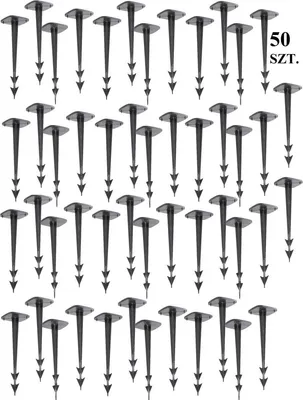 Immagine prodotto di Spilli ad arpione Spilli in agrotessuto altezza 12,5 cm 50 pezzi