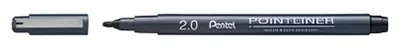 Image de Pentel S20P-C20A PentelArts Fineliner permanent Pointliner, noir, 2,0 mm