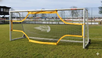 Produktbild von PowerShot® Torwand PRO - 5 x 2m - Für Jugendtore gelb schwarz