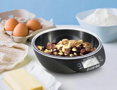 Zdjęcie produktu dla ELEKTRONICZNA WAGA KUCHENNA 5 kg KAMILLE KM-7110