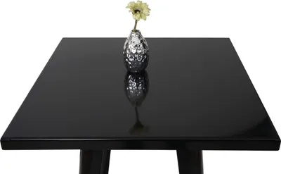 Zdjęcie produktu dla Wysoki stolik HWC-A73, stolik barowy bistro, metalowy wzór przemysłowy 105x60x60cm ~ czarny