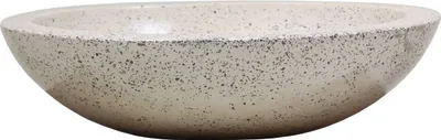 Produktbild von Terrazzo Waschbecken Handwaschbecken Steinbecken Gäste Bad ca 60 x 46 cm Stein Oval Hellgrau T2