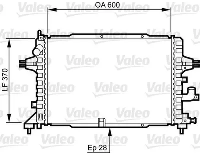 Produktbild von VALEO Kühler, Motorkühlung  734380