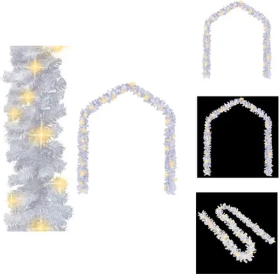 Produktbild von vidaXL Weihnachtsgirlande mit LED-Lichtern 20 m Weiß -  Weihnachtsbeleuchtung
