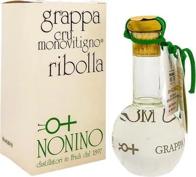 Produktbild von Nonino Grappa Ribolla Cru Monovitigno 2015 MINI 200ml 45% Vol.