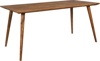 Produktbild von Esszimmertisch REPA 120 x 60 x 76 cm Sheesham rustikal Massiv-Holz | Design Landhaus Esstisch | Tisch für Esszimmer rechteckig | 4 - 6 Personen