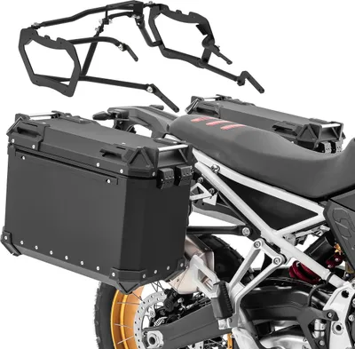 Immagine prodotto di Set valigia in alluminio + portavaligie per BMW F 900 GS 24-25 alluminio