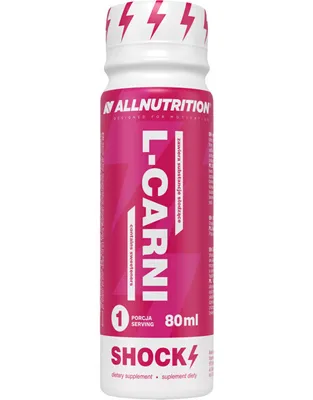 Produktbild von ALLNUTRITION L-Carni Shock 80 ml Trauben / Carnitin / Schnell resorbierbarer flssiger L-Carnitin-Shot, angereichert mit Grntee-Extrakt