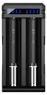 Zdjęcie produktu dla Szybka ładowarka do akumulatorów cylindrycznych Li-ion 18650 Xtar SC2 USB-C