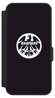 Produktbild von NIVOCASE Klapphülle für Samsung Galaxy A57 5G  Handyhülle aus Kunst Leder NIVOflip schwarz Adler Eintracht Frankfurt Logo
